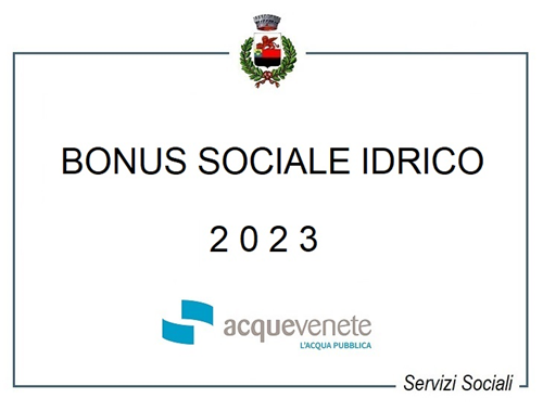 BONUS SOCIALE IDRICO 2023