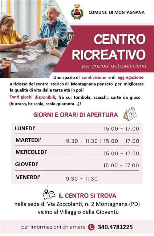 Centro ricreativo over 60